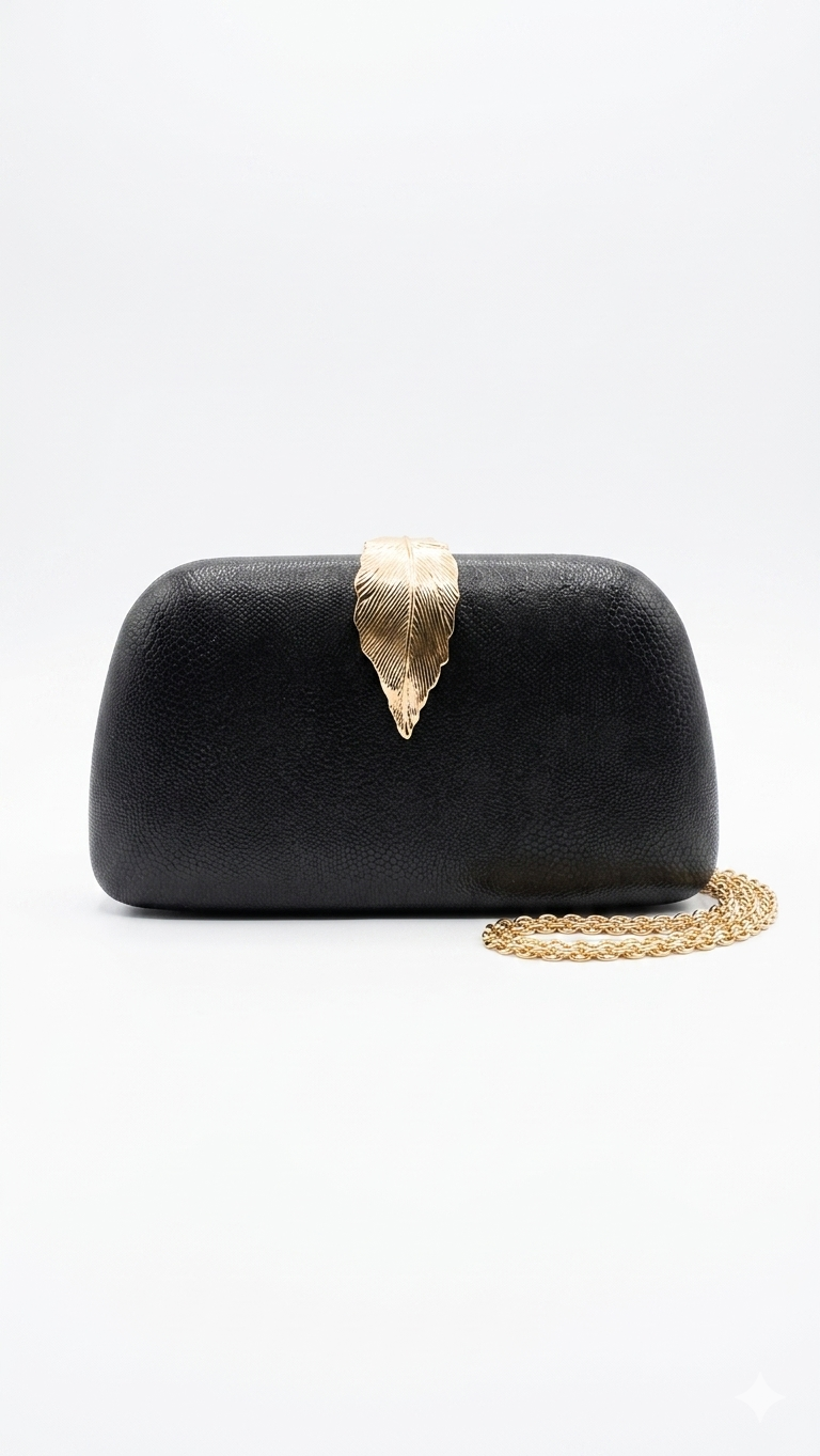 Laura Clutch Bag - Black