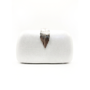 Laura Clutch Bag - Silver