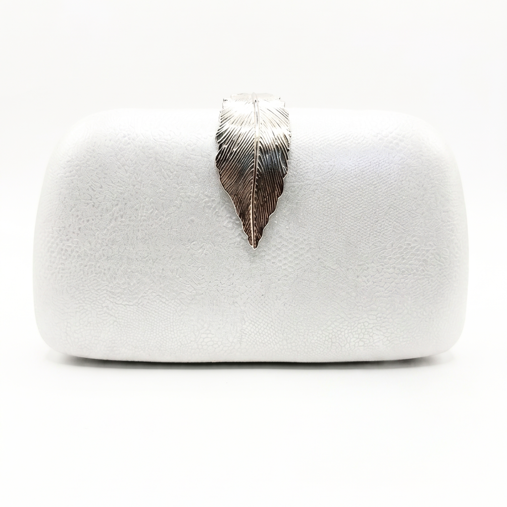 Laura Clutch Bag - Silver