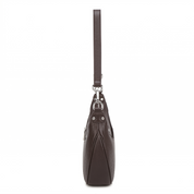 Laura Leather Crossbody Bag - Coffee