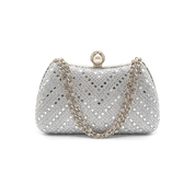 Luna Clutch Bag - Silver