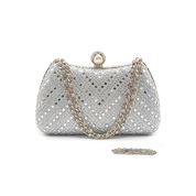 Luna Clutch Bag - Silver