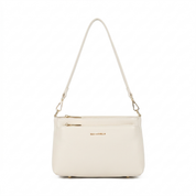 Noelle Leather Shoulder Bag - Cream