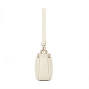 Noelle Leather Shoulder Bag - Cream