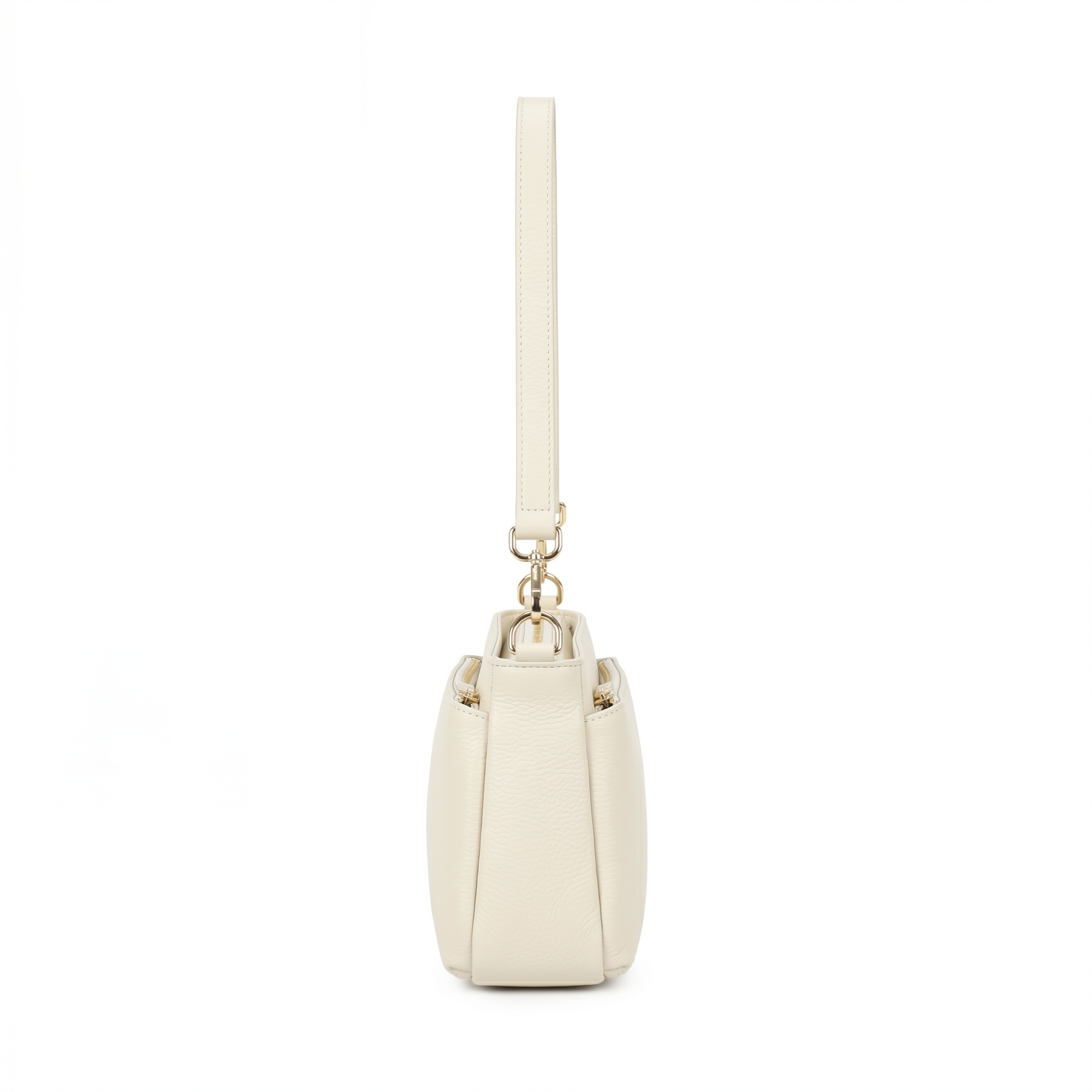 Noelle Leather Shoulder Bag - Cream