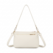 Noelle Leather Shoulder Bag - Cream