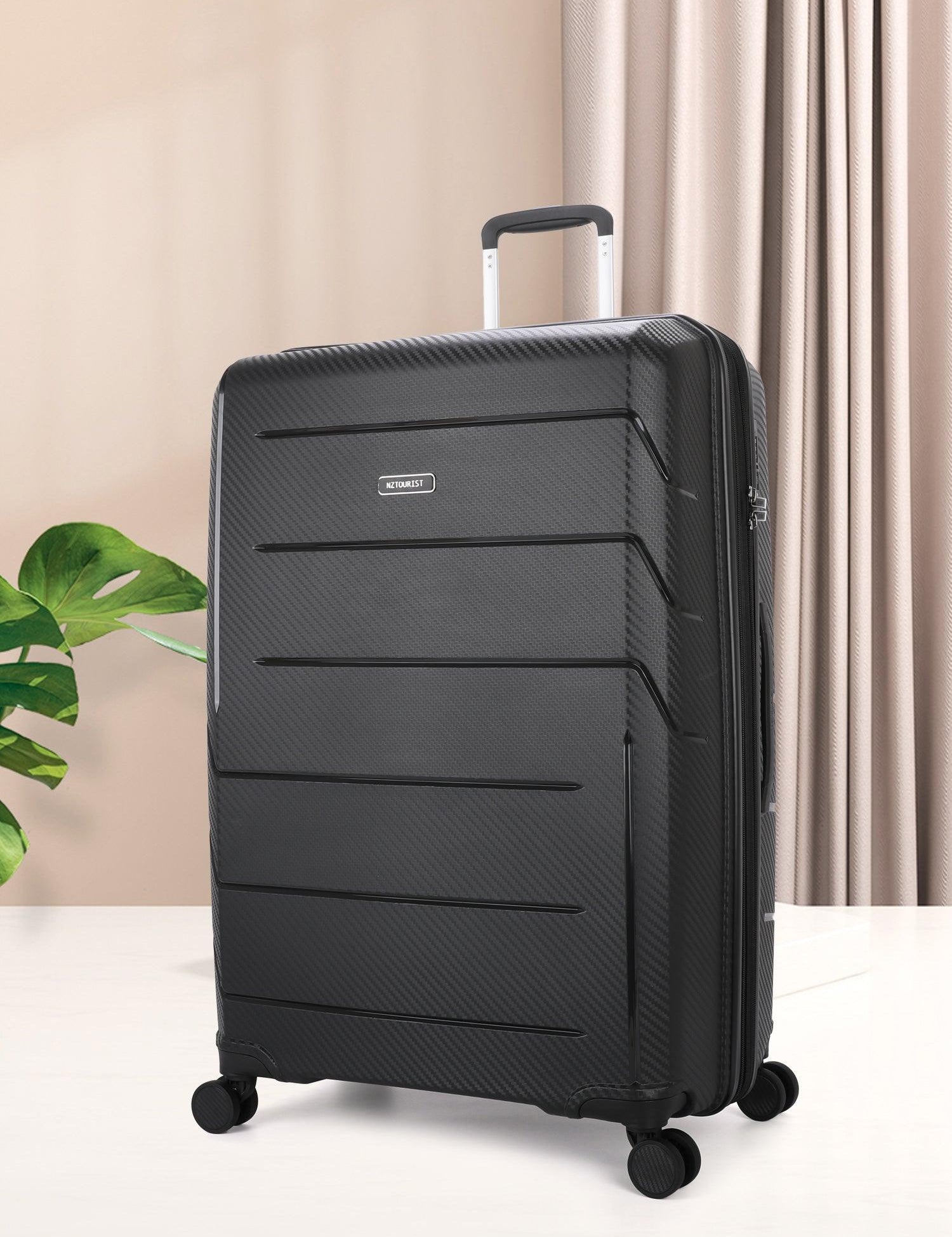 NZTourist Ultra-Light Traveller 56cm Suitcase - Black - San Michelle Bags suitcase nz