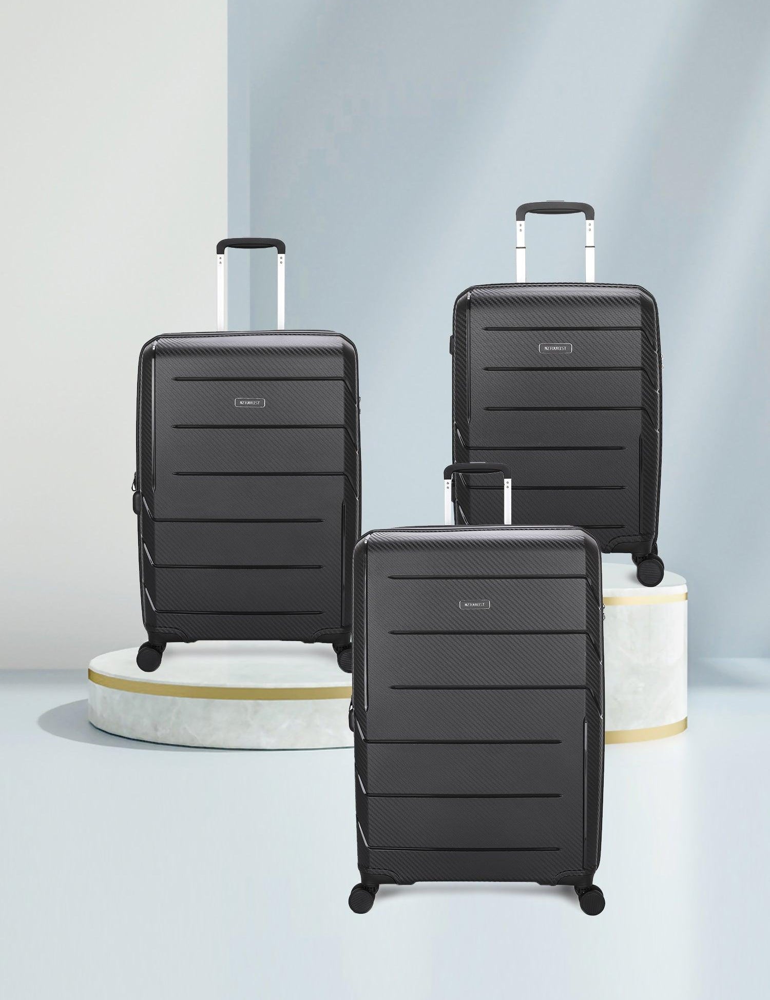 NZTourist Ultra-Light Traveller 69cm Suitcase - Black - San Michelle Bags suitcase nz