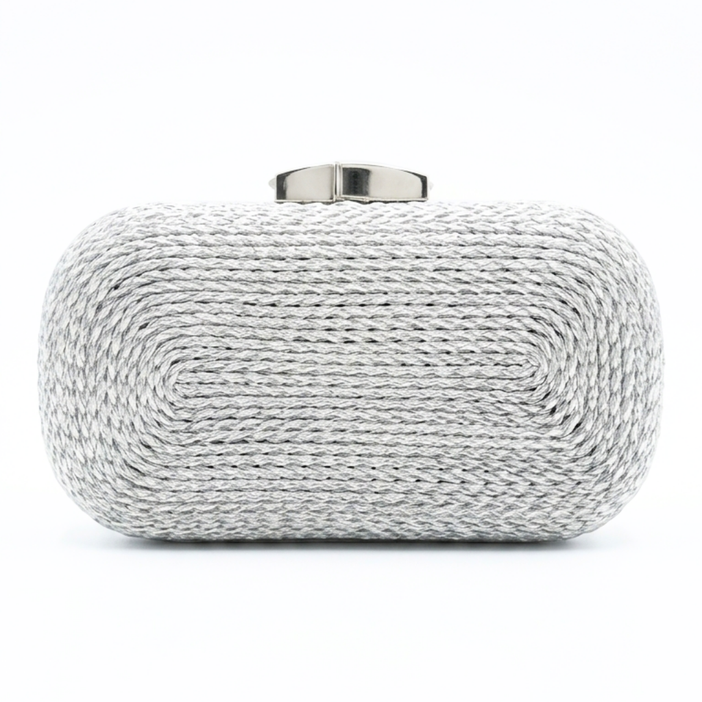 Ola Clutch Bag - Silver