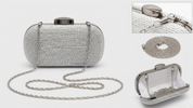 Ola Clutch Bag - Silver