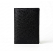 Parker Leather Passport Wallet - Black