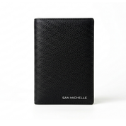 Parker Leather Passport Wallet - Black