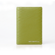 Parker Leather Passport Wallet - Olive Green
