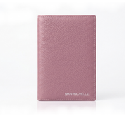 Parker Leather Passport Wallet - Salmon Pink