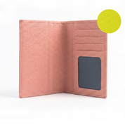Parker Leather Passport Wallet - Salmon Pink