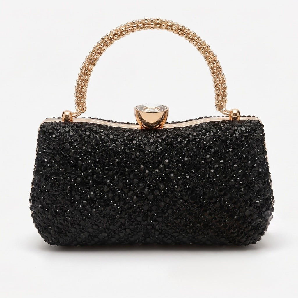 Portia Clutch Bag - Black