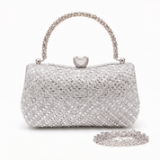 Portia Clutch Bag - Silver