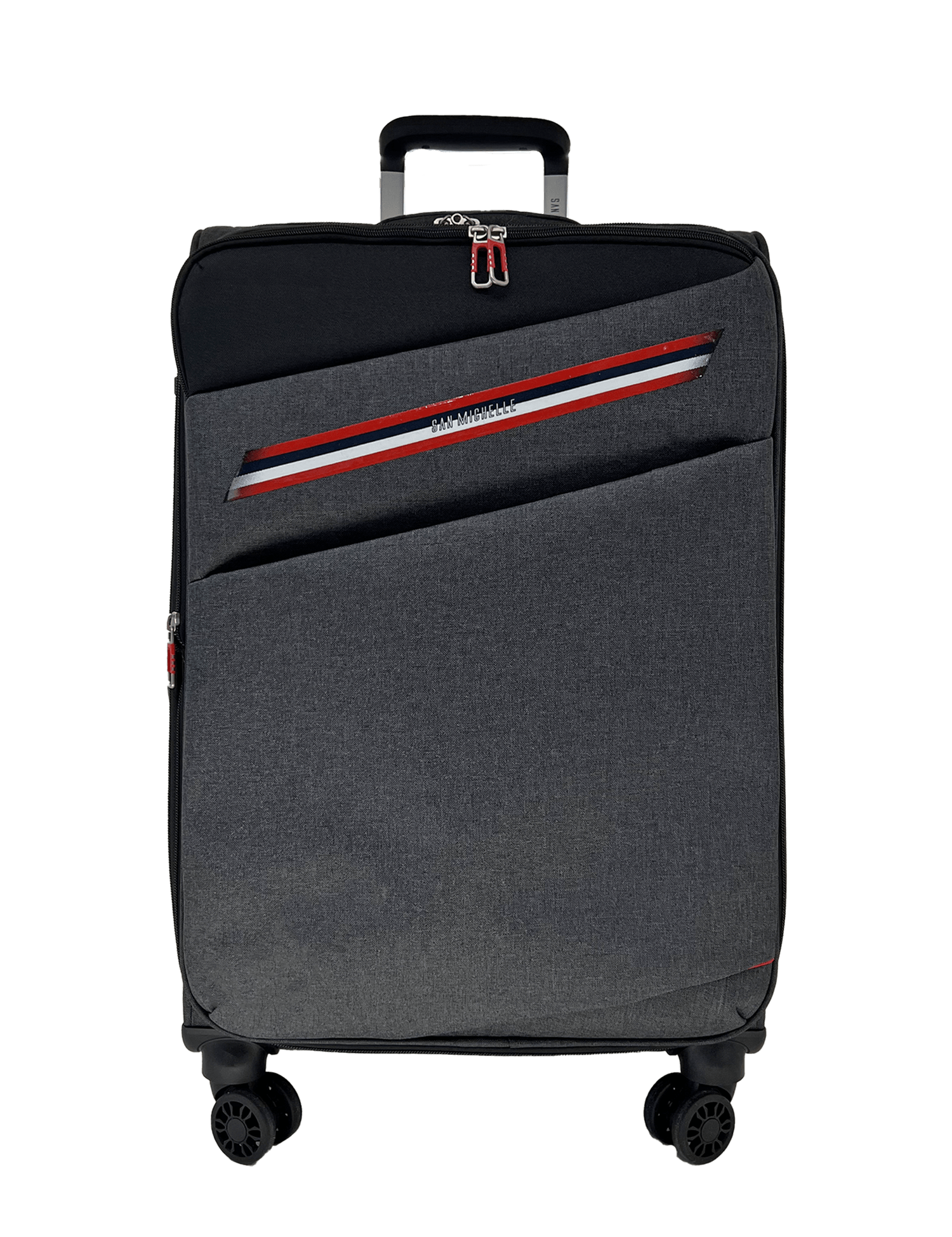 San Michelle Adventurer Pro 56cm Suitcase - Black - San Michelle Bags suitcase nz