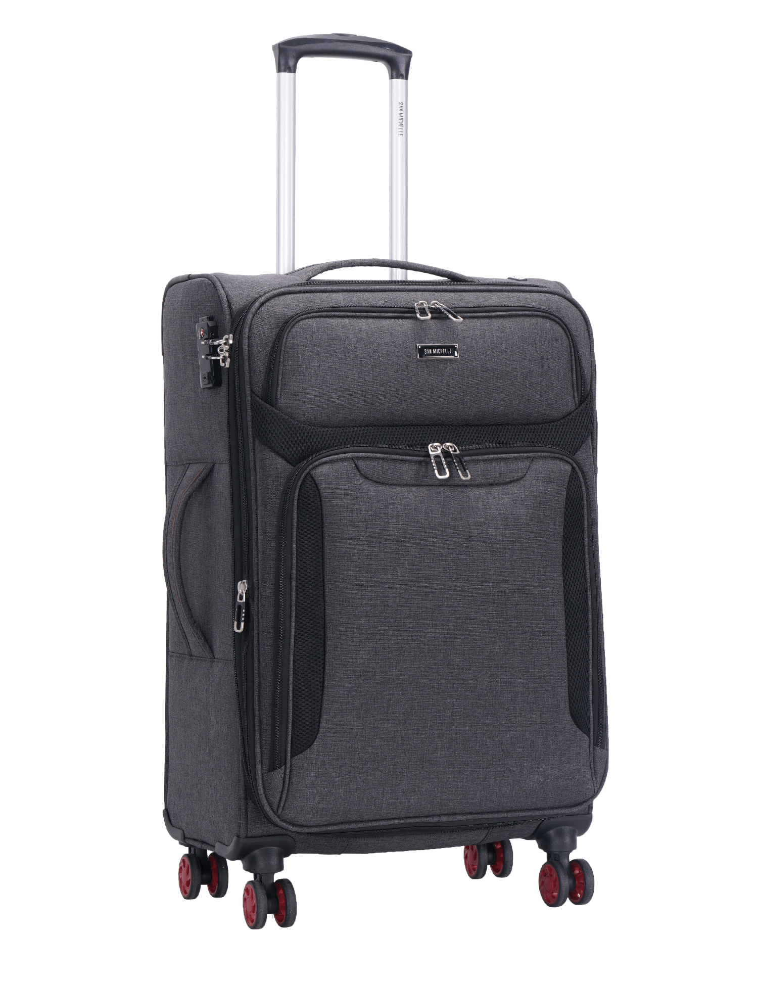 San Michelle Denim Adventurer 68cm Suitcase - San Michelle Bags suitcase nz