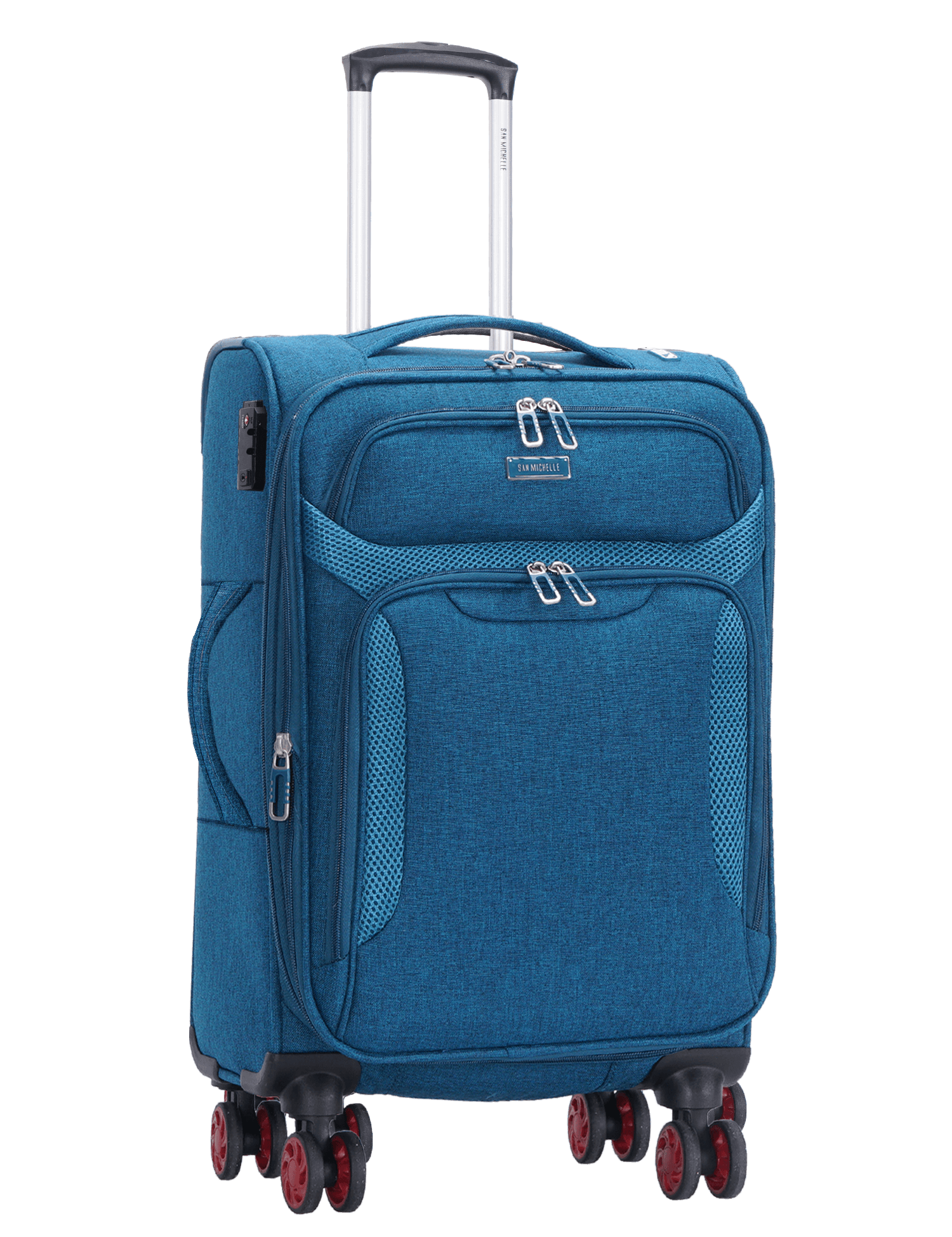 San Michelle Denim Adventurer 68cm Suitcase - San Michelle Bags suitcase nz