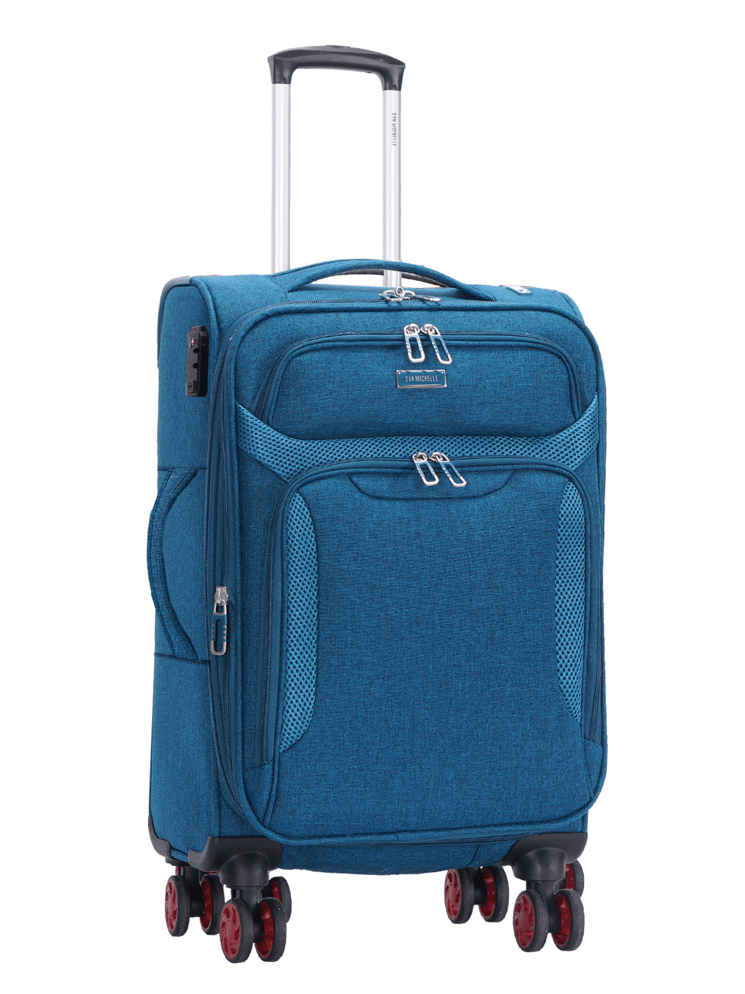 Denim top luggage set
