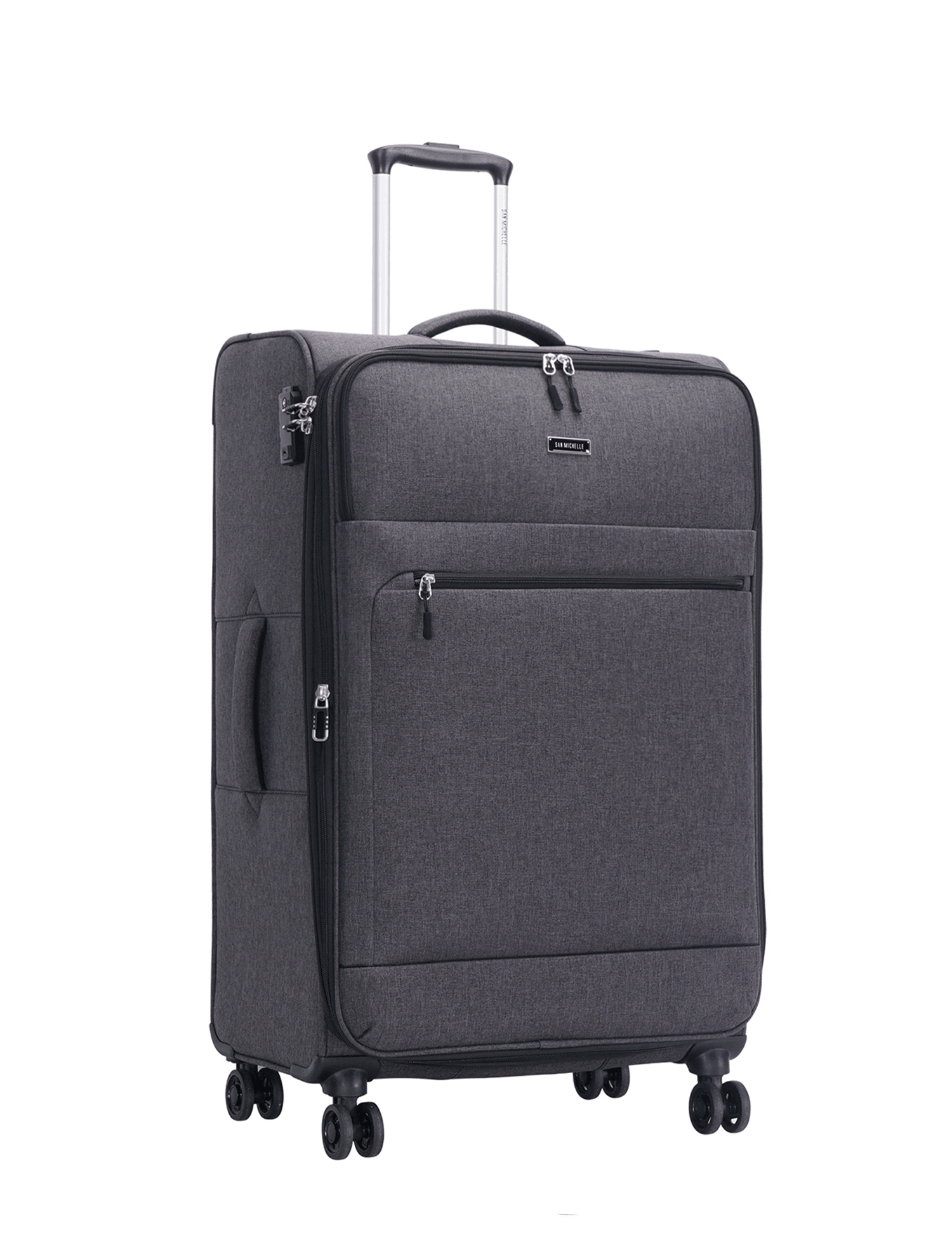 San Michelle Denim Explorer 68cm Suitcase - San Michelle Bags suitcase nz