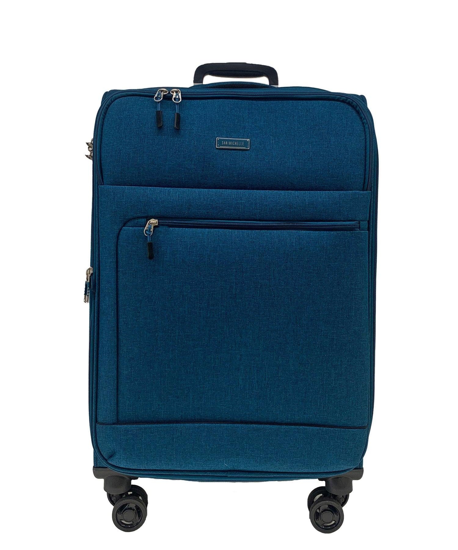 San Michelle Denim Explorer 68cm Suitcase - San Michelle Bags suitcase nz