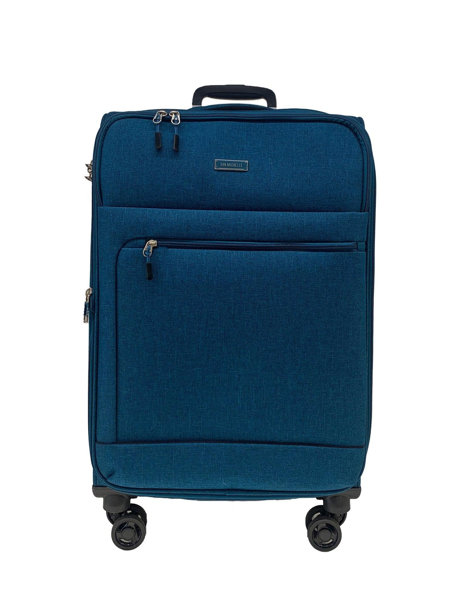 San Michelle Denim Explorer 68cm Suitcase - San Michelle Bags suitcase nz