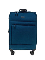 San Michelle Denim Explorer 68cm Suitcase - San Michelle Bags suitcase nz