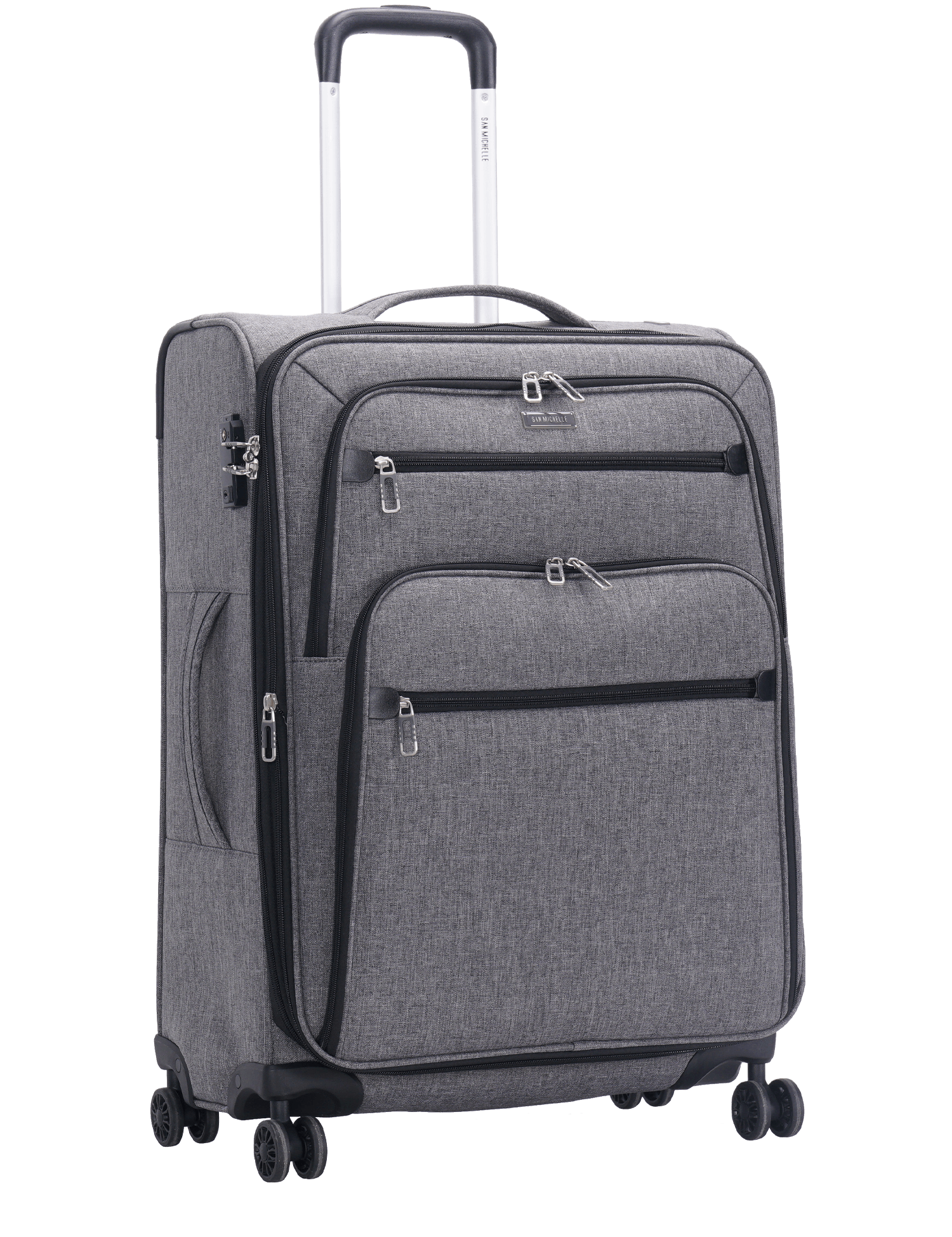 San Michelle Denim Traveller 69cm Suitcase - San Michelle Bags suitcase nz
