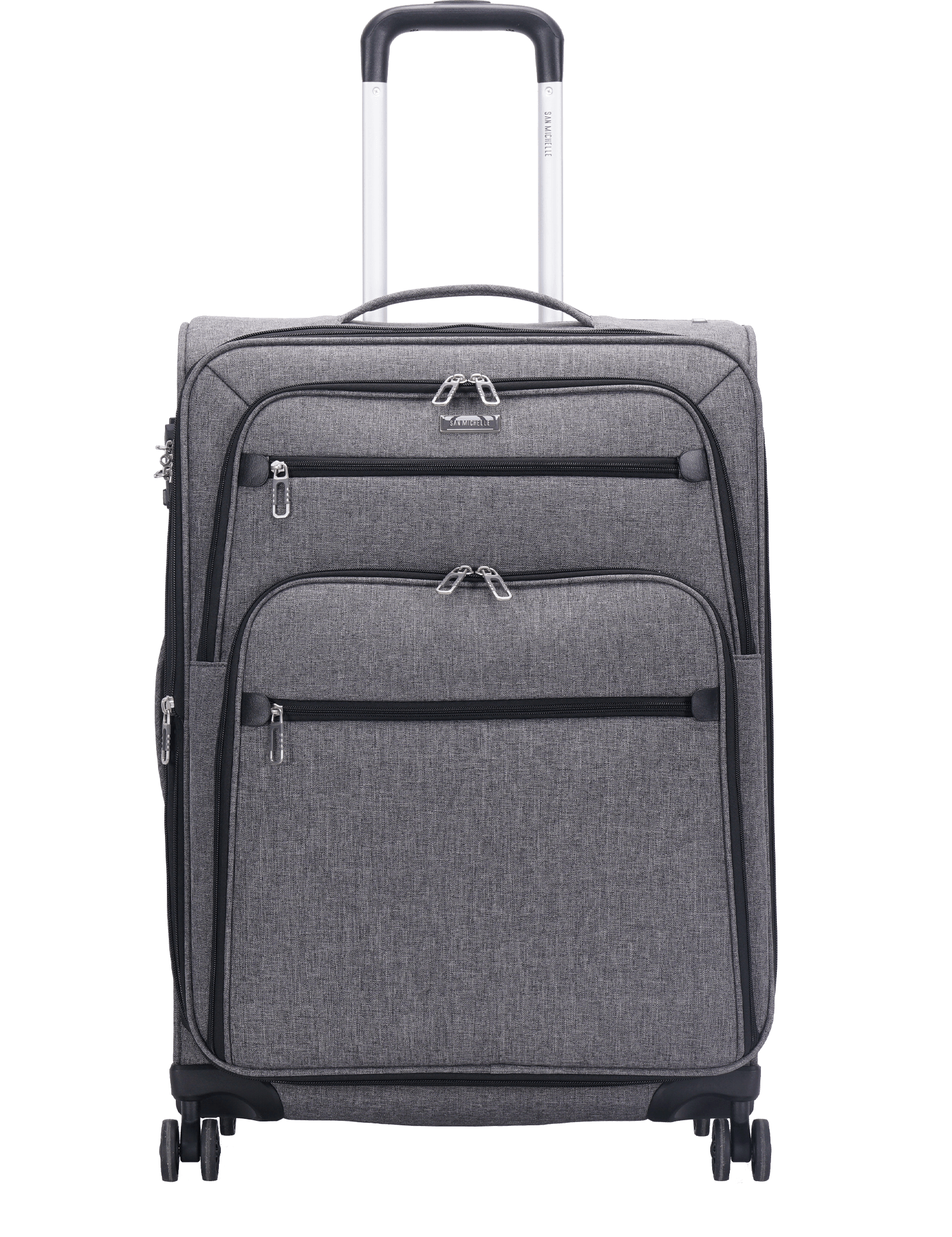 San Michelle Denim Traveller 69cm Suitcase - San Michelle Bags suitcase nz