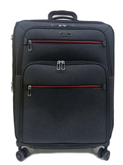 San Michelle Denim Traveller 77cm Suitcase - San Michelle Bags suitcase nz