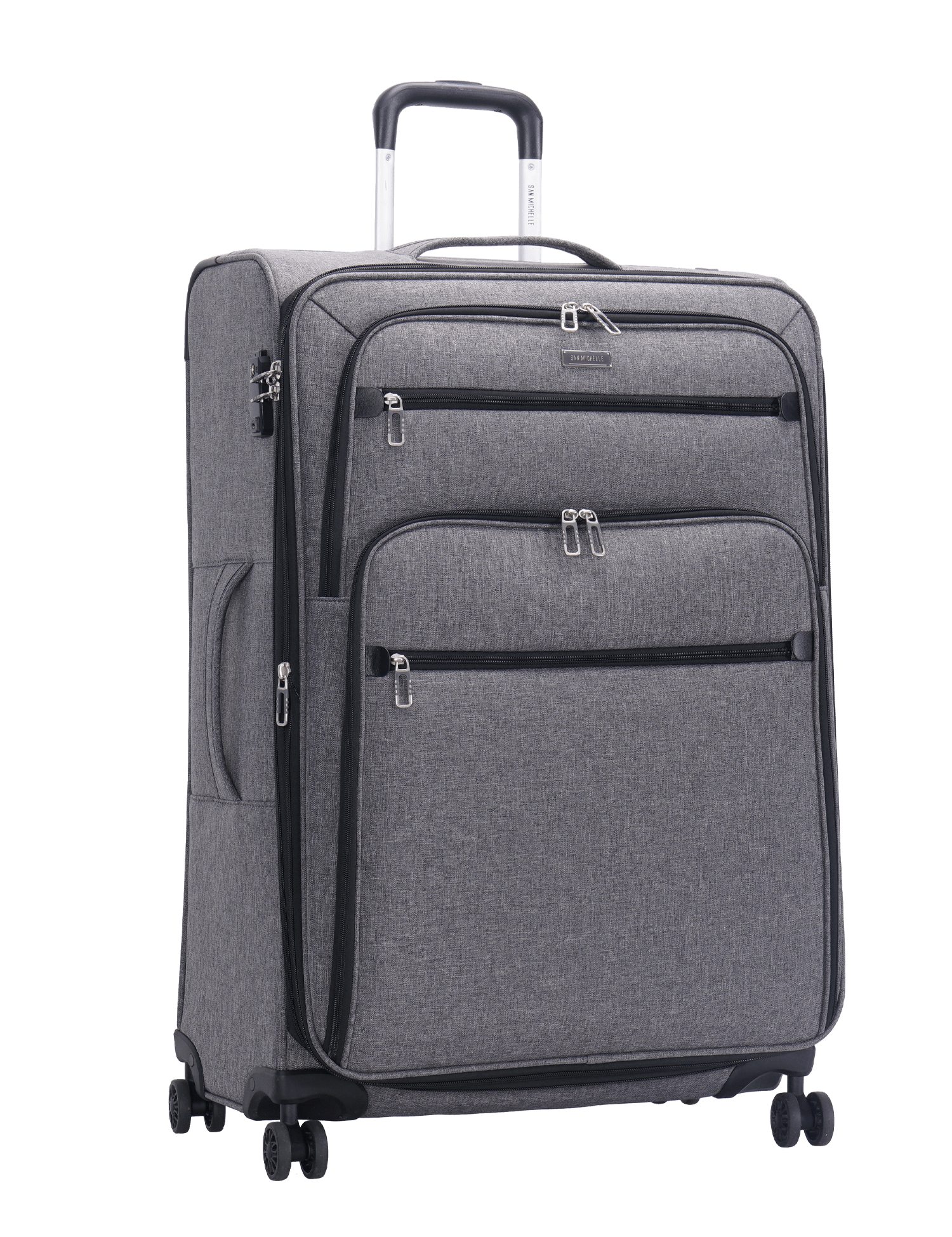 San Michelle Denim Traveller 77cm Suitcase - San Michelle Bags suitcase nz
