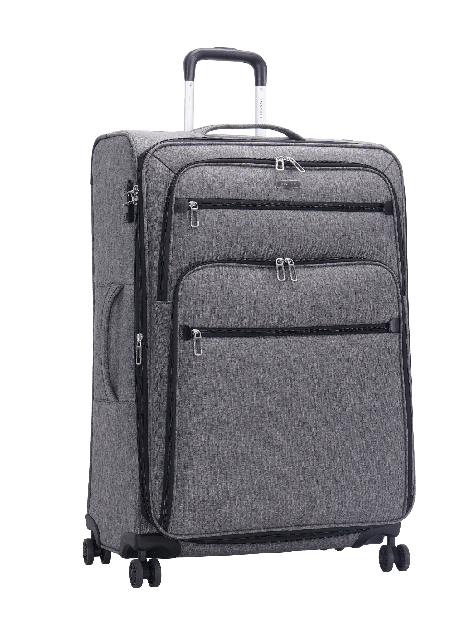 San Michelle Denim Traveller 77cm Suitcase - San Michelle Bags suitcase nz