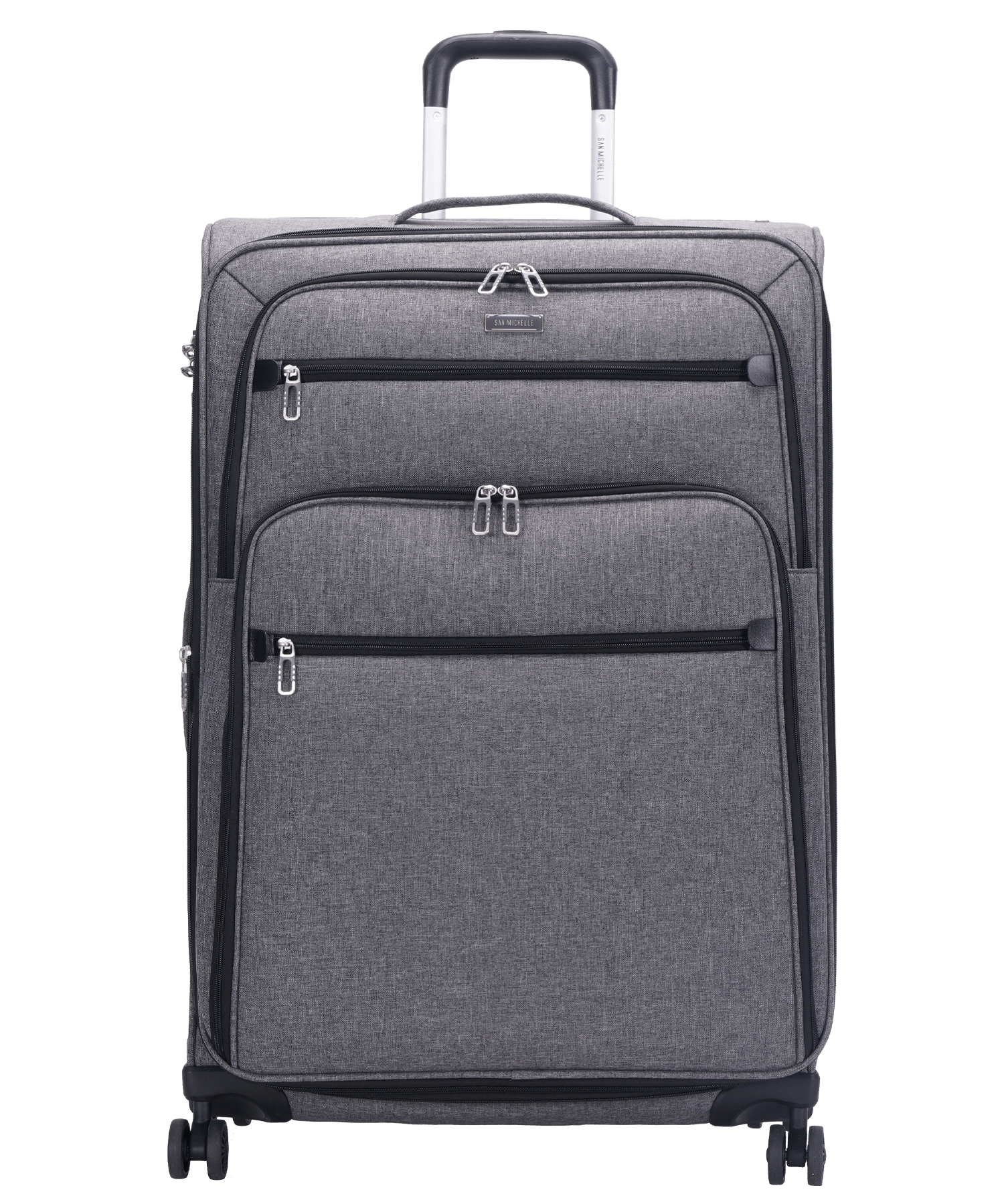 San Michelle Denim Traveller 77cm Suitcase - San Michelle Bags suitcase nz