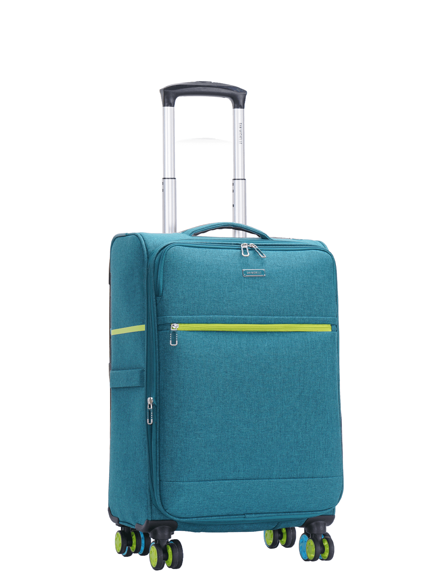 San Michelle Denim Voyager 55cm Suitcase - San Michelle Bags suitcase nz