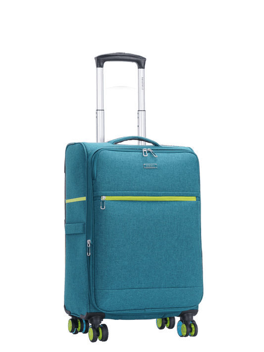 San Michelle Denim Voyager 55cm Suitcase - San Michelle Bags suitcase nz