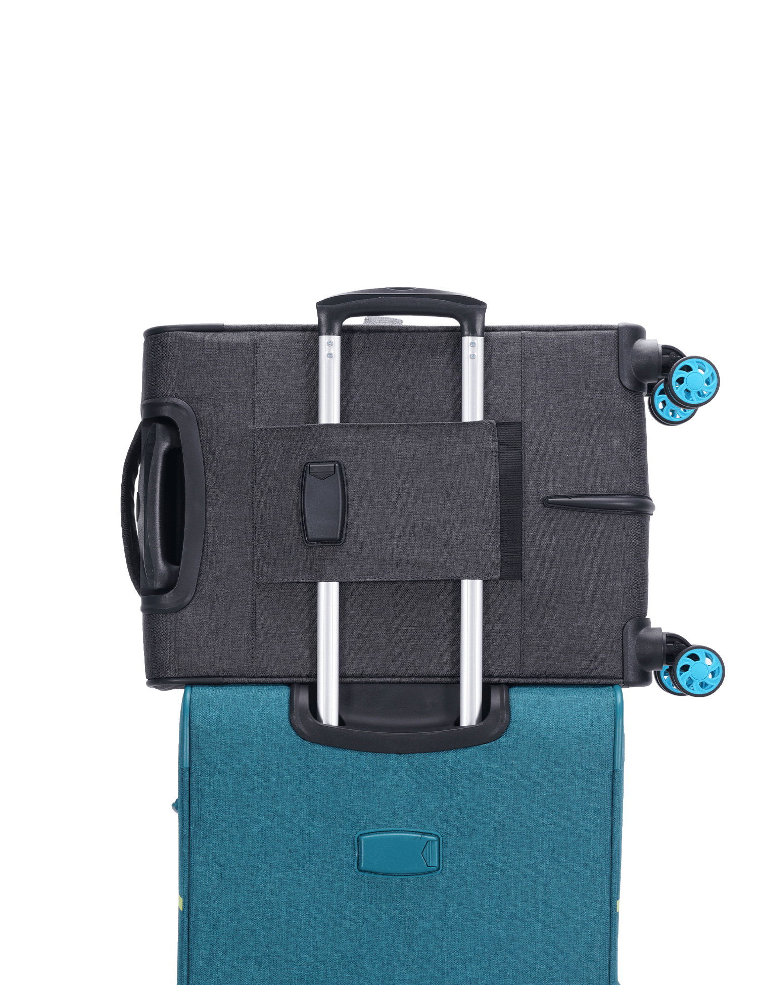 San Michelle Denim Voyager 55cm Suitcase - San Michelle Bags suitcase nz