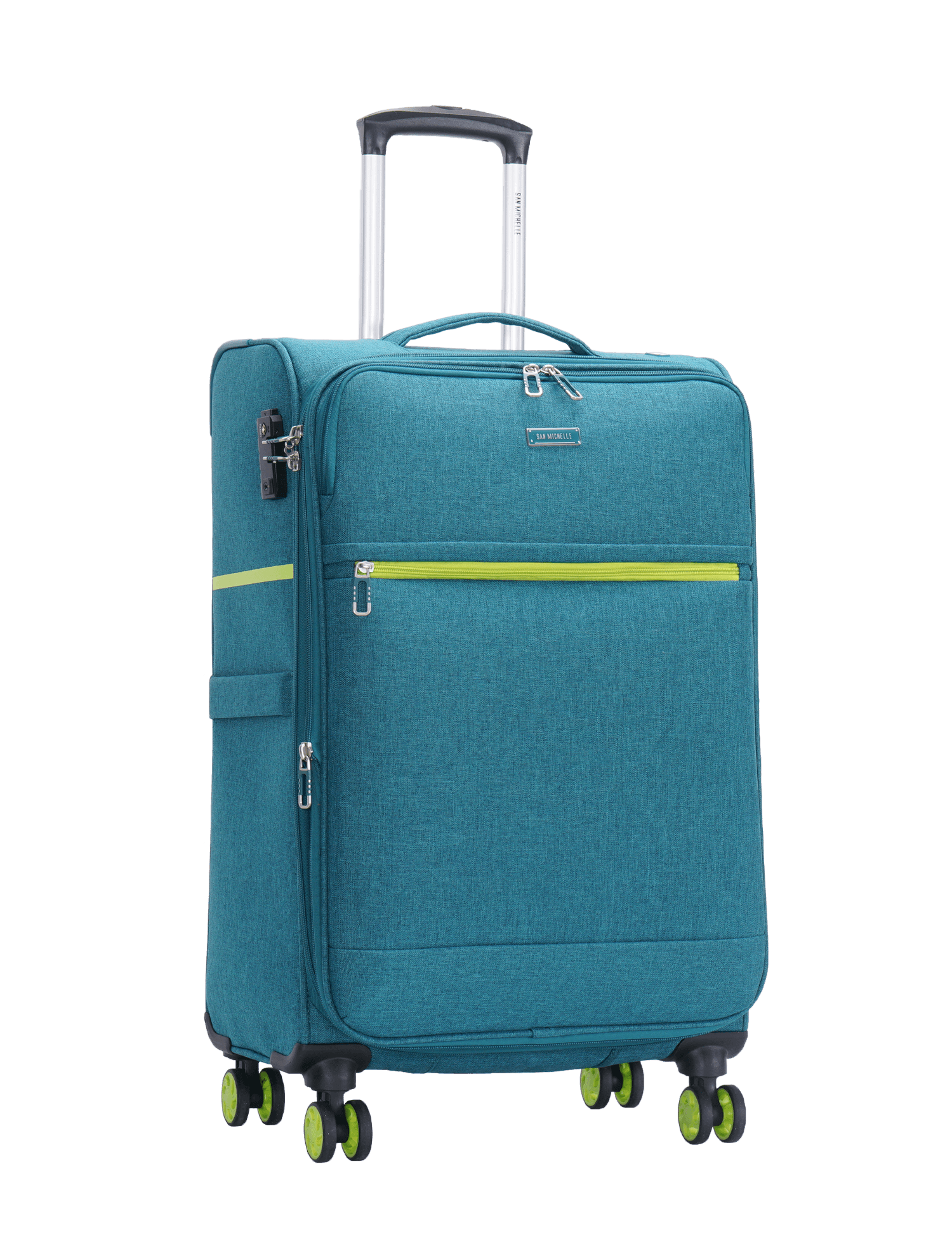 San Michelle Denim Voyager 68cm Suitcase - San Michelle Bags suitcase nz