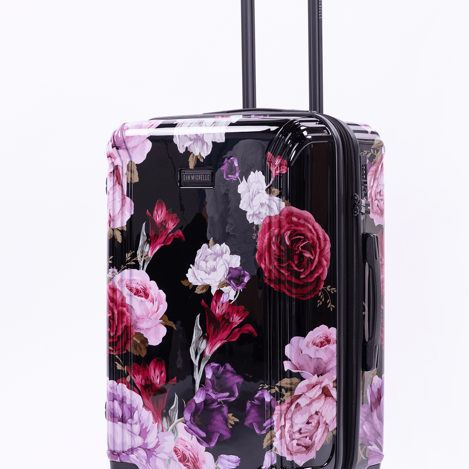 San Michelle Floral Explorer 67cm Suitcase - San Michelle Bags suitcase nz