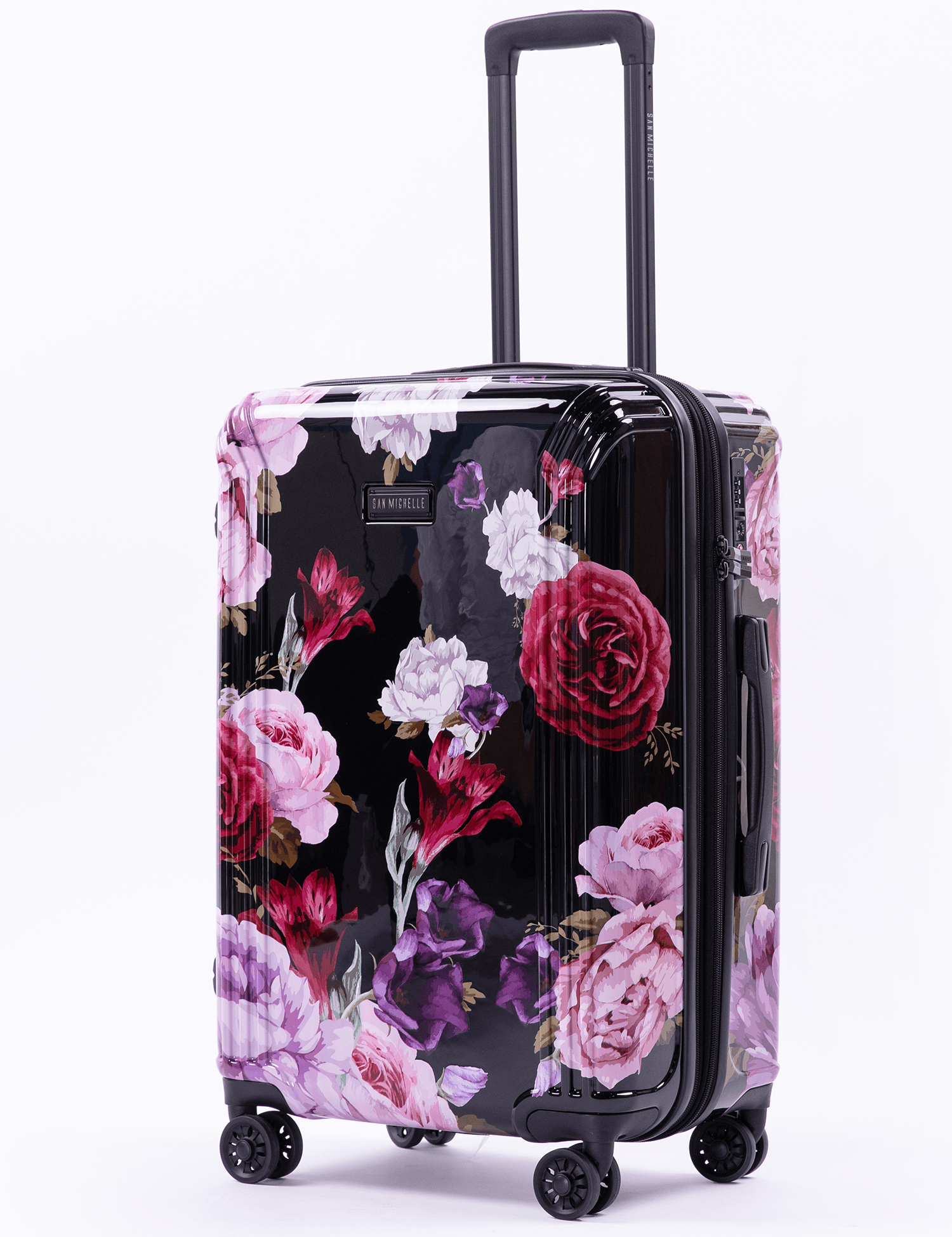 San Michelle Floral Explorer 67cm Suitcase - San Michelle Bags suitcase nz