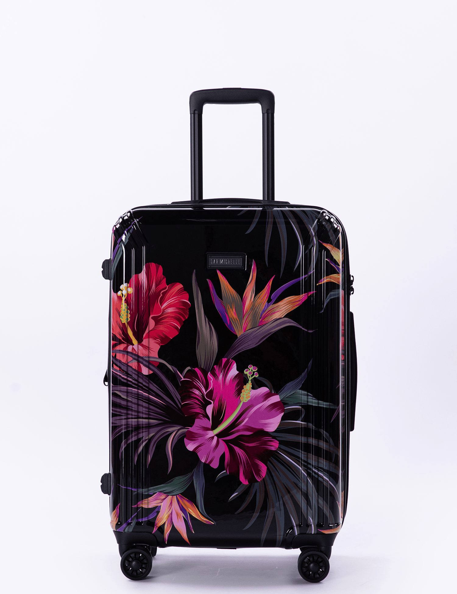San Michelle Floral Explorer 67cm Suitcase - San Michelle Bags suitcase nz