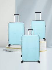 San Michelle Light Adventurer 77cm Suitcase - Light Blue - San Michelle Bags suitcase nz