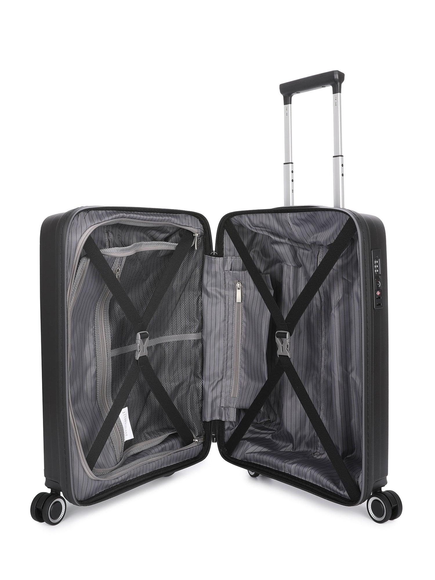 San Michelle Light Traveller 54cm Suitcase - White - San Michelle Bags suitcase nz
