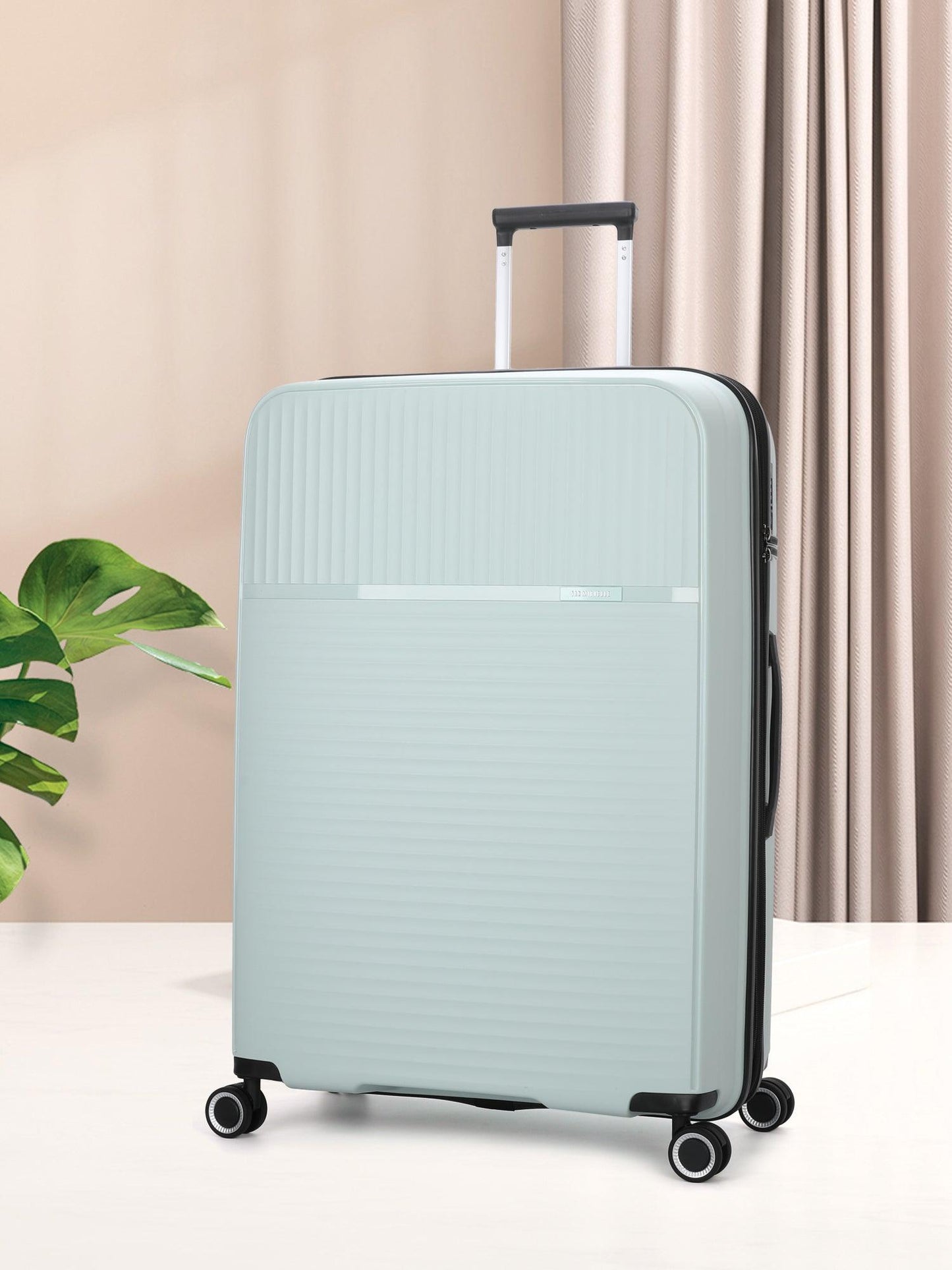 San Michelle Light Traveller 54cm Suitcase - White - San Michelle Bags suitcase nz