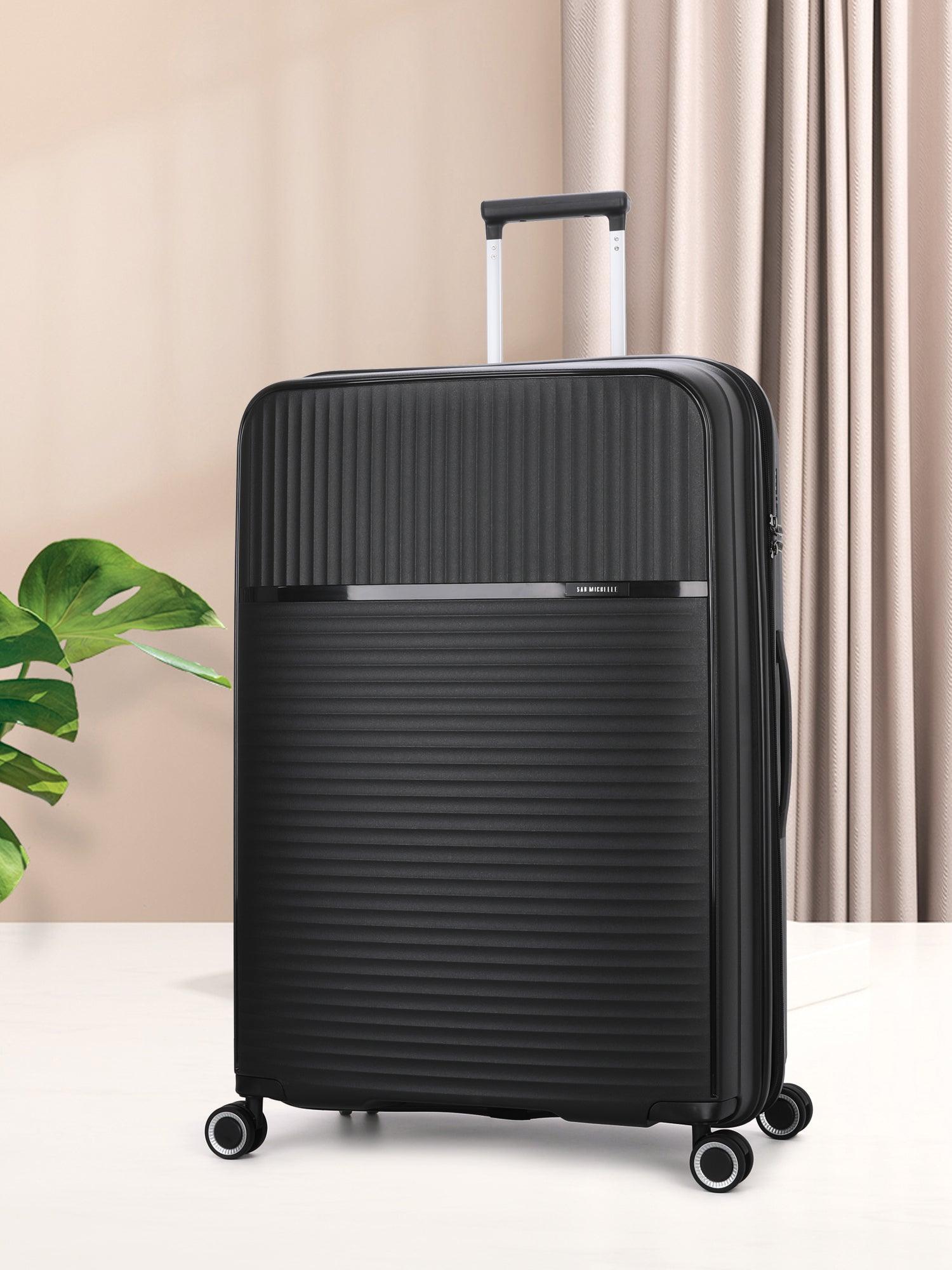 San Michelle Light Traveller 66cm Suitcase - Blue - San Michelle Bags suitcase nz