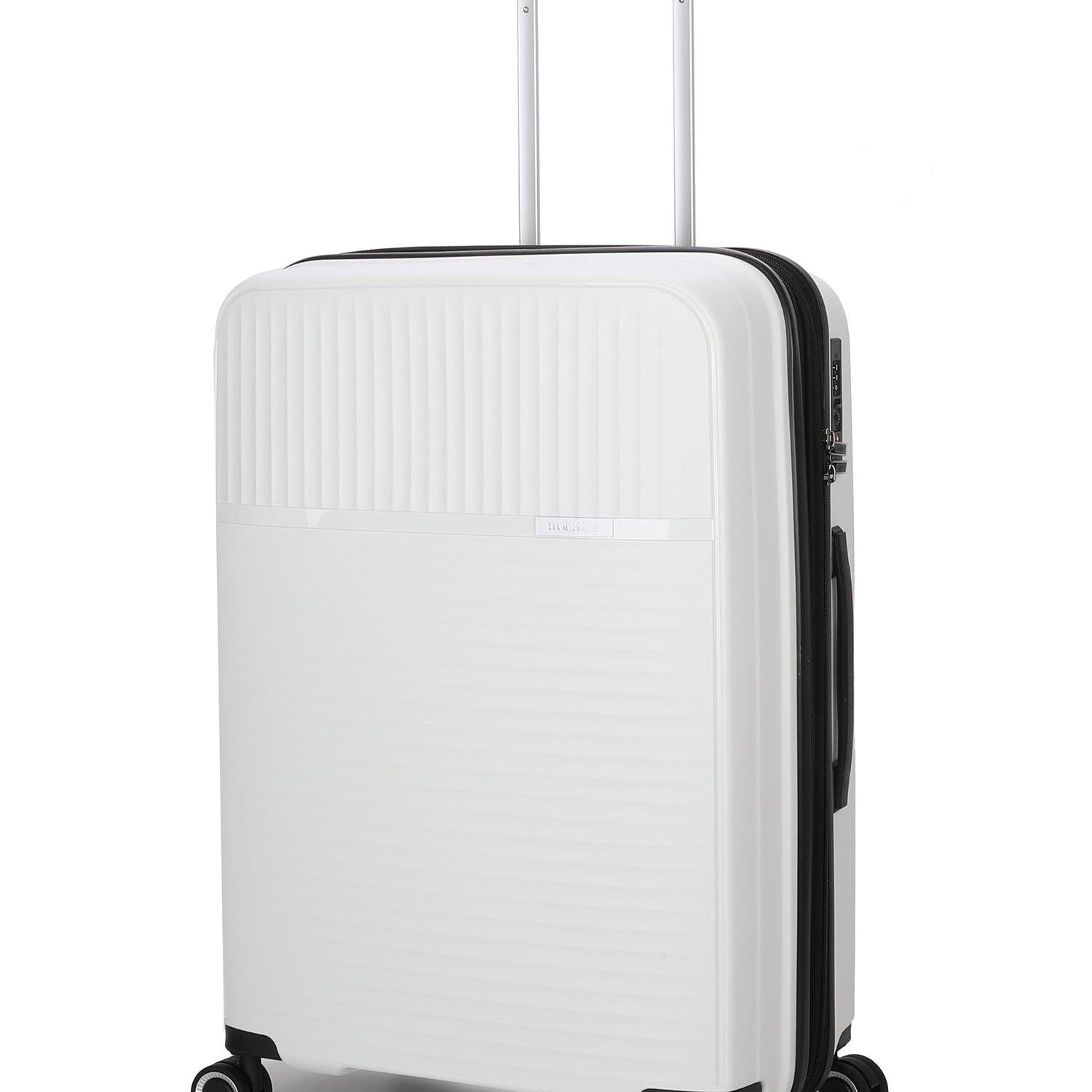 San Michelle Light Traveller 66cm Suitcase - White - San Michelle Bags suitcase nz