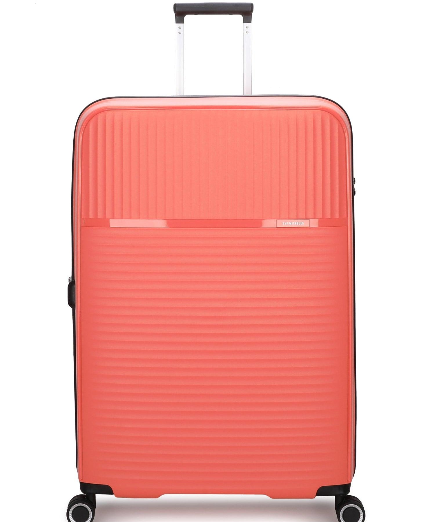 San Michelle Light Traveller 75cm Suitcase - Peach - San Michelle Bags suitcase nz