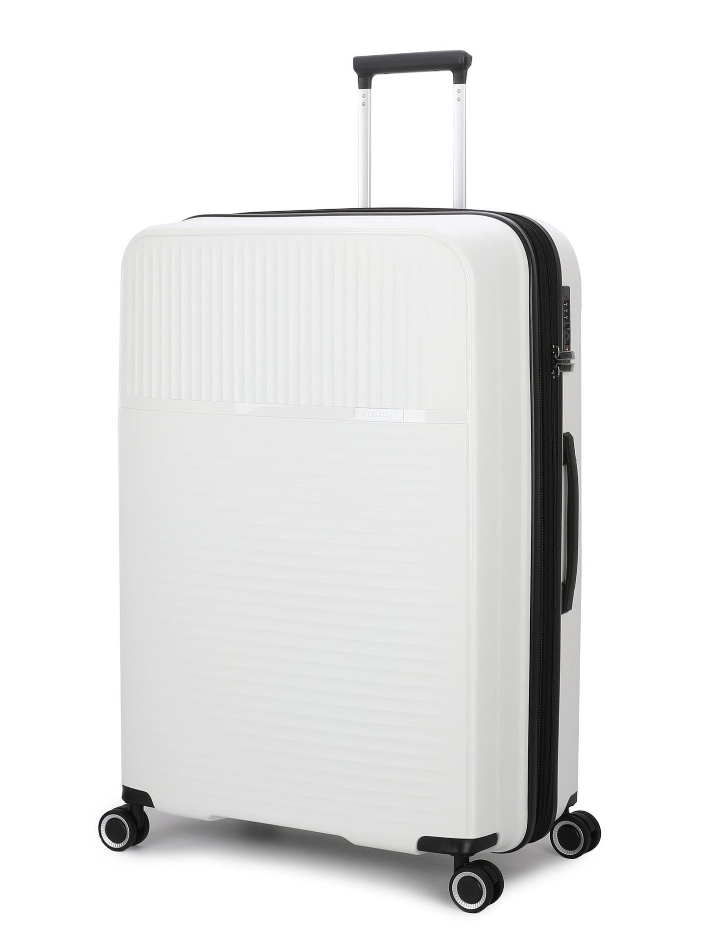 San Michelle Light Traveller 75cm Suitcase - White - San Michelle Bags suitcase nz