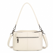 Stella Leather Shoulder Bag - Beige